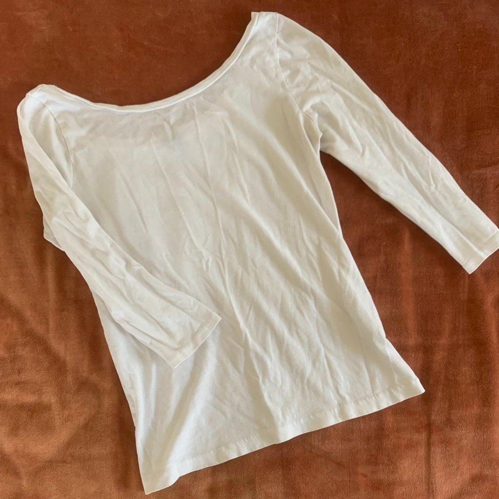 J.Crew || 3/4 sleeve tee